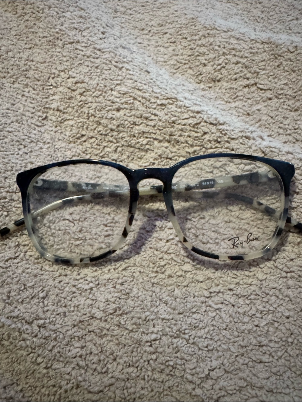 Ray-Ban Men’s Blue and Tortoiseshell Gradient Optical Glasses